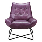 Modern lounge chair purple by Moe's Home Collection additional picture 6