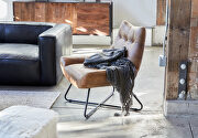 Modern lounge chair cappuccino by Moe's Home Collection additional picture 3