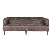 Retro tufted leather sofa antique ebony by Moe's Home Collection additional picture 8