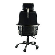 Industrial swivel office chair black by Moe's Home Collection additional picture 4