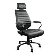 Industrial swivel office chair black by Moe's Home Collection additional picture 6