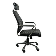 Industrial swivel office chair black by Moe's Home Collection additional picture 7