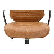 Industrial swivel office chair cognac by Moe's Home Collection additional picture 5