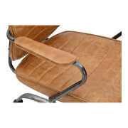 Industrial swivel office chair cognac by Moe's Home Collection additional picture 6