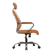 Industrial swivel office chair cognac by Moe's Home Collection additional picture 7