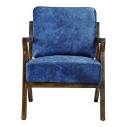 Mid-century modern arm chair blue additional photo 2 of 9
