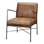 Industrial leather arm chair brown by Moe's Home Collection additional picture 6