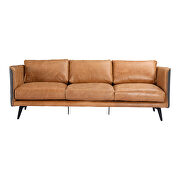 Mid-century modern leather sofa cognac by Moe's Home Collection additional picture 10