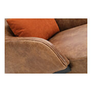 Mid-century modern leather accent chair additional photo 5 of 7