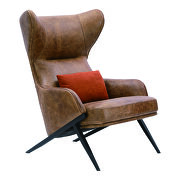 Mid-century modern leather accent chair by Moe's Home Collection additional picture 7