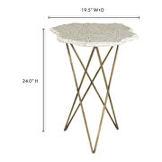 Contemporary terrazzo side table by Moe's Home Collection additional picture 2
