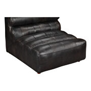 Contemporary leather armless chair antique black by Moe's Home Collection additional picture 5
