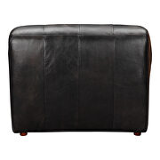 Contemporary leather armless chair antique black by Moe's Home Collection additional picture 6