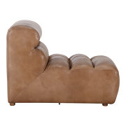 Contemporary leather slipper chair tan by Moe's Home Collection additional picture 5