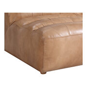 Contemporary leather slipper chair tan by Moe's Home Collection additional picture 7