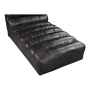 Contemporary leather chaise antique black by Moe's Home Collection additional picture 5