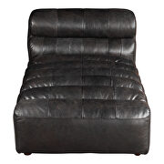 Contemporary leather chaise antique black by Moe's Home Collection additional picture 8