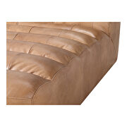 Contemporary leather chaise tan by Moe's Home Collection additional picture 7