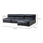 Contemporary signature modular sectional antique black additional photo 2 of 13