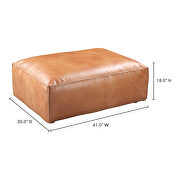 Scandinavian ottoman tan by Moe's Home Collection additional picture 2