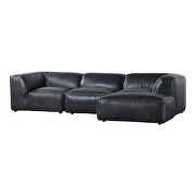 Scandinavian lounge modular sectional antique black by Moe's Home Collection additional picture 5