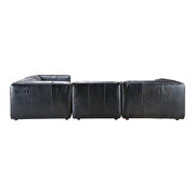 Scandinavian classic l modular sectional antique black by Moe's Home Collection additional picture 6