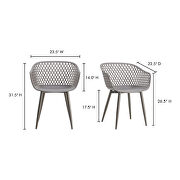 Contemporary outdoor chair gray-m2 additional photo 2 of 6
