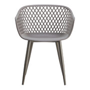 Contemporary outdoor chair gray-m2 additional photo 4 of 6