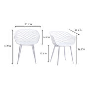 Contemporary outdoor chair white-m2 additional photo 2 of 3