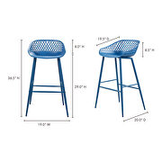 Contemporary outdoor barstool blue-m2 additional photo 2 of 6
