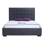 Contemporary storage bed king charcoal fabric by Moe's Home Collection additional picture 4