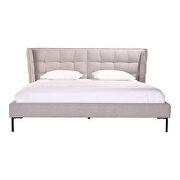 Contemporary queen bed gray by Moe's Home Collection additional picture 12