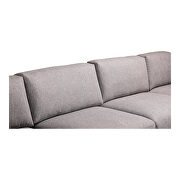 Contemporary modular sectional left gray by Moe's Home Collection additional picture 5