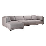Contemporary modular sectional left gray by Moe's Home Collection additional picture 8