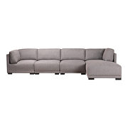 Contemporary modular sectional right gray additional photo 4 of 9