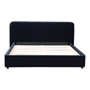 Contemporary queen bed blue velvet by Moe's Home Collection additional picture 2
