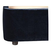 Contemporary queen bed blue velvet by Moe's Home Collection additional picture 12