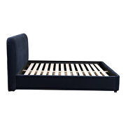 Contemporary queen bed blue velvet by Moe's Home Collection additional picture 5