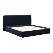 Contemporary queen bed blue velvet by Moe's Home Collection additional picture 7