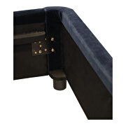 Contemporary king bed blue velvet by Moe's Home Collection additional picture 9