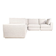 Scandinavian classic l modular sectional taupe additional photo 4 of 4