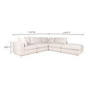 Scandinavian dream modular sectional taupe by Moe's Home Collection additional picture 2