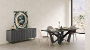 Contemporary dining table charcoal by Moe's Home Collection additional picture 3