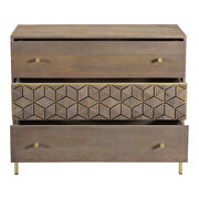 Art deco three drawer chest by Moe's Home Collection additional picture 3