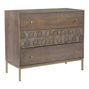 Art deco three drawer chest by Moe's Home Collection additional picture 5