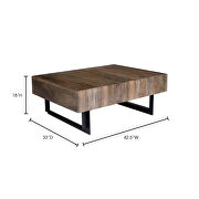 Contemporary storage coffee table by Moe's Home Collection additional picture 4