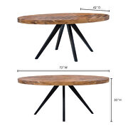 Rustic oval dining table additional photo 2 of 6