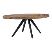 Rustic oval dining table additional photo 5 of 6