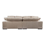 Contemporary reversible sectional in corduroy fabric additional photo 2 of 5