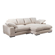 Contemporary reversible sectional in corduroy fabric additional photo 4 of 5